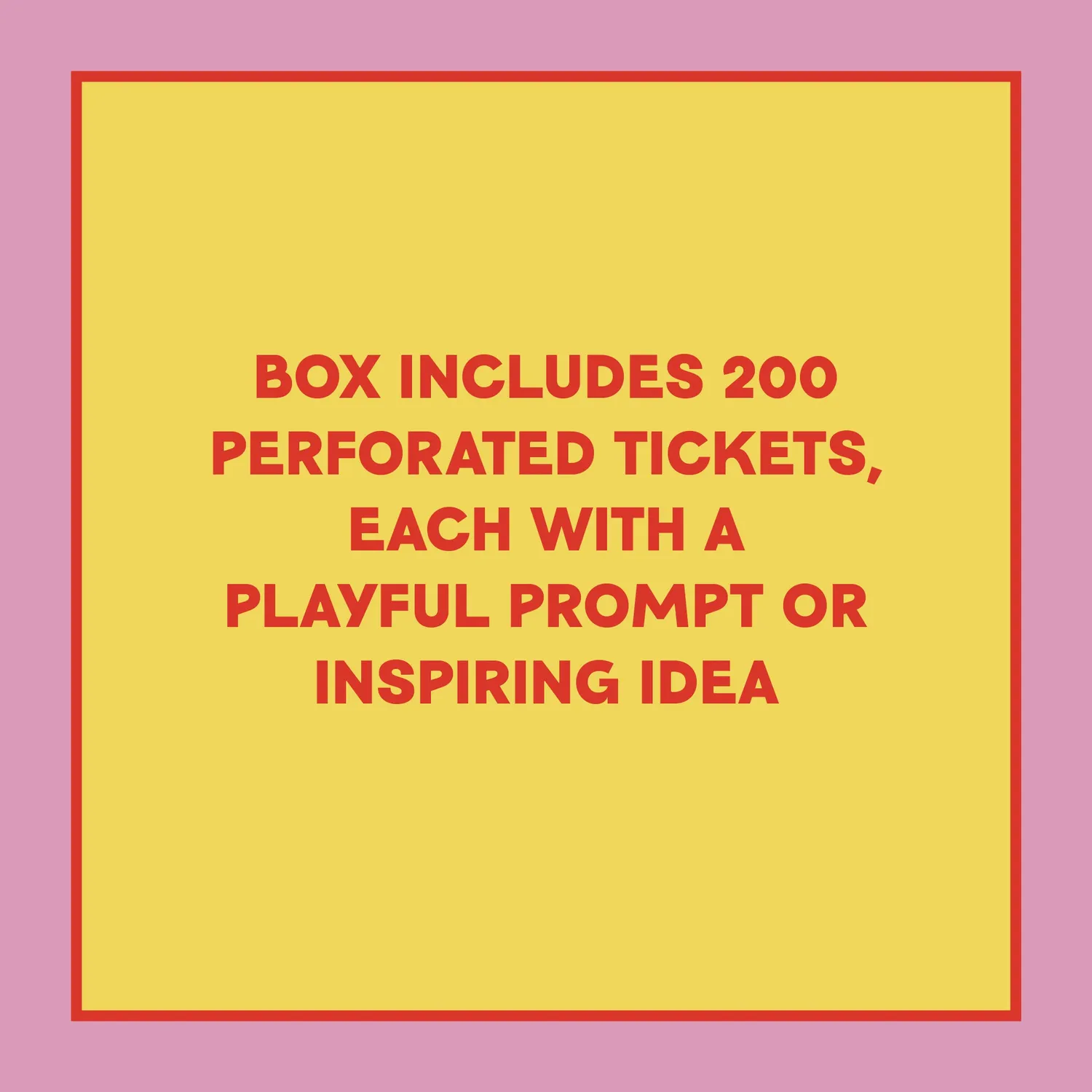 Games Room Take-a-Ticket Creativity ask 200 biljetter
