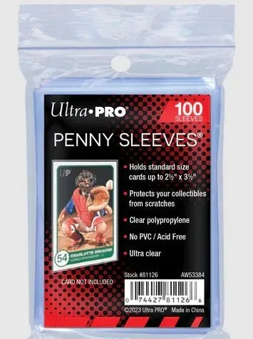 Ultra PRO Penny Sleeves kortfodral standard transparent