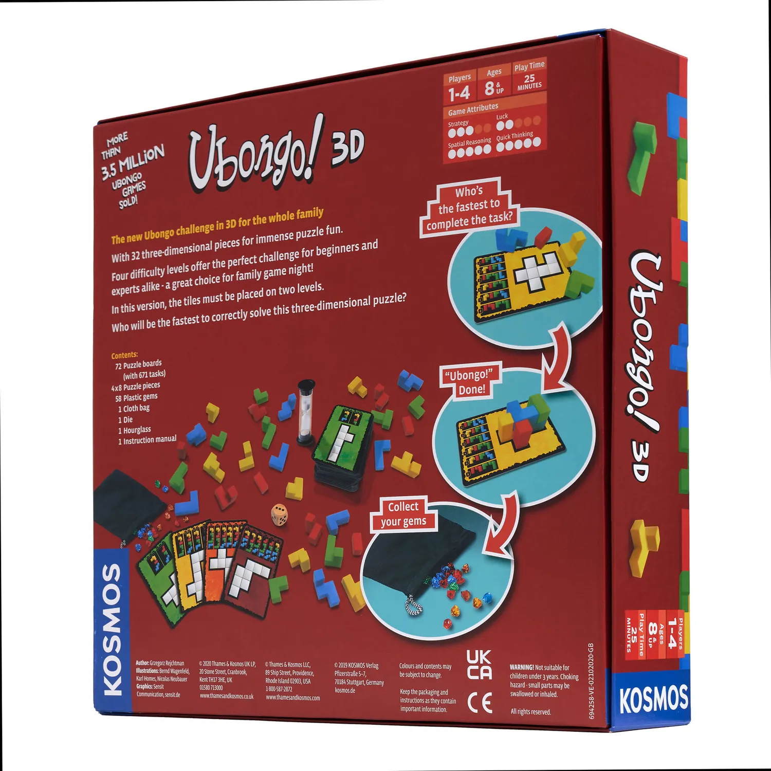 Kosmos Games Ubongo 3D 694258 pusselspel familj