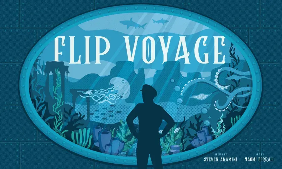 Flip Voyage flip-and-write spel 1-4 spelare ubåt äventyr