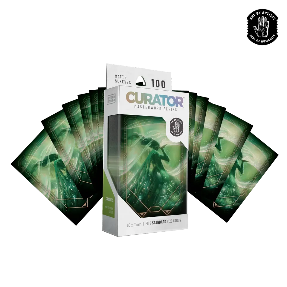 Orange Nebula Curator Masterworks Currents kortfodral 100-pack matt