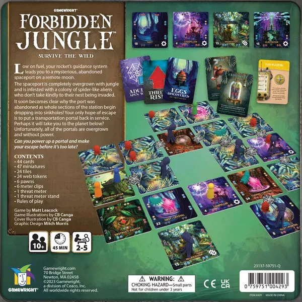 Dragon's Lair Forbidden Jungle brädspel kooperativt familj