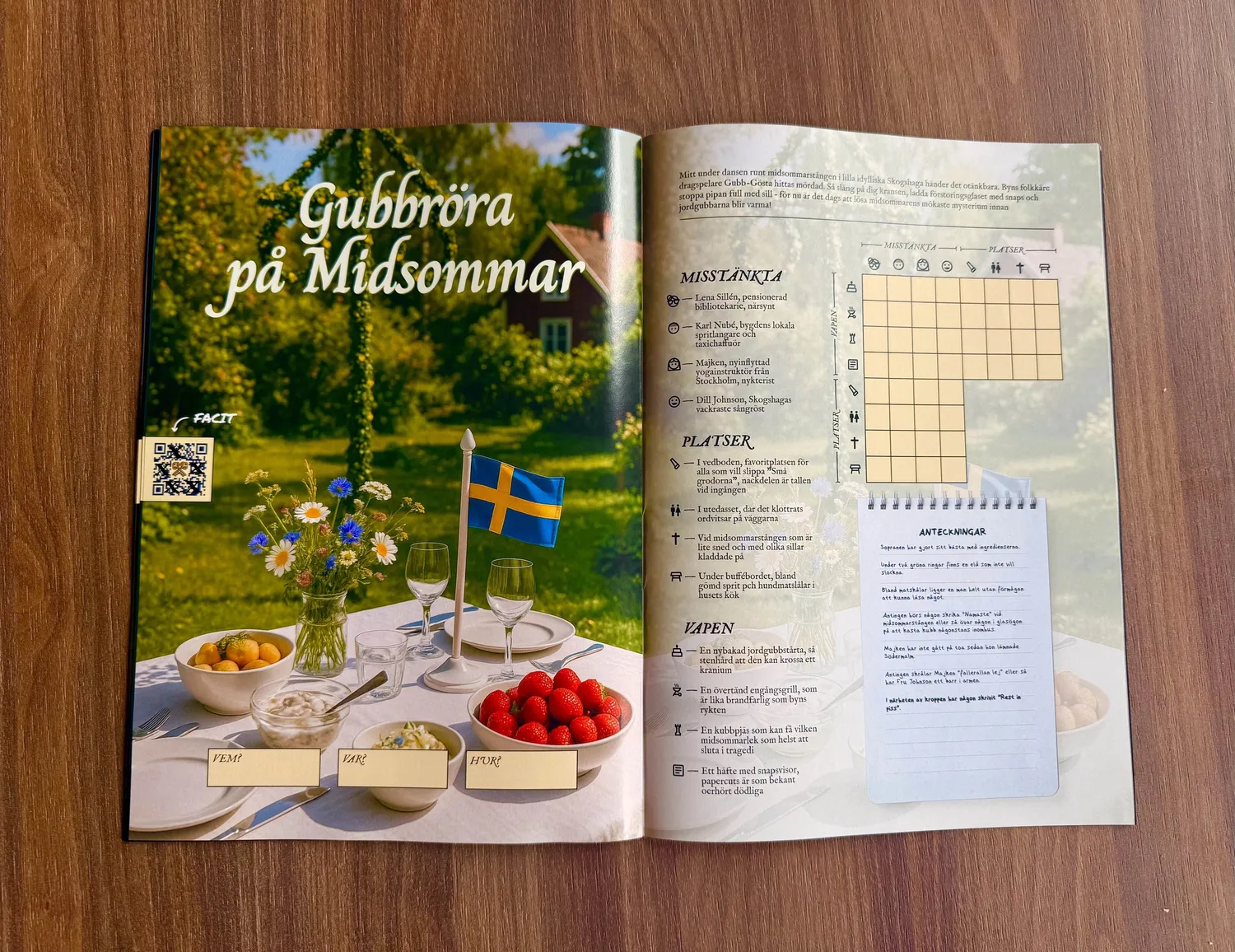 Hidden Reality Korsmord mordgåtor tidning 20 gåtor svenska