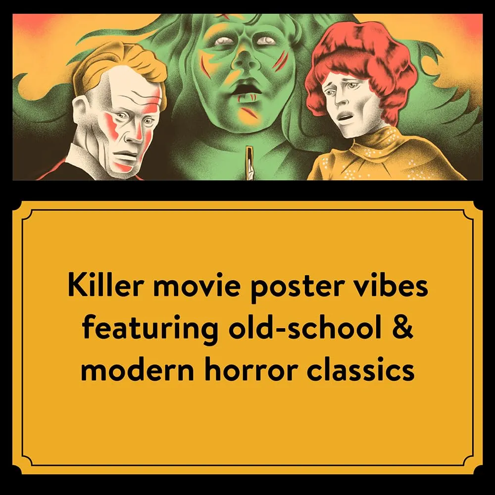 Games Room Classic Horror Movies 2025 väggkalender skräck
