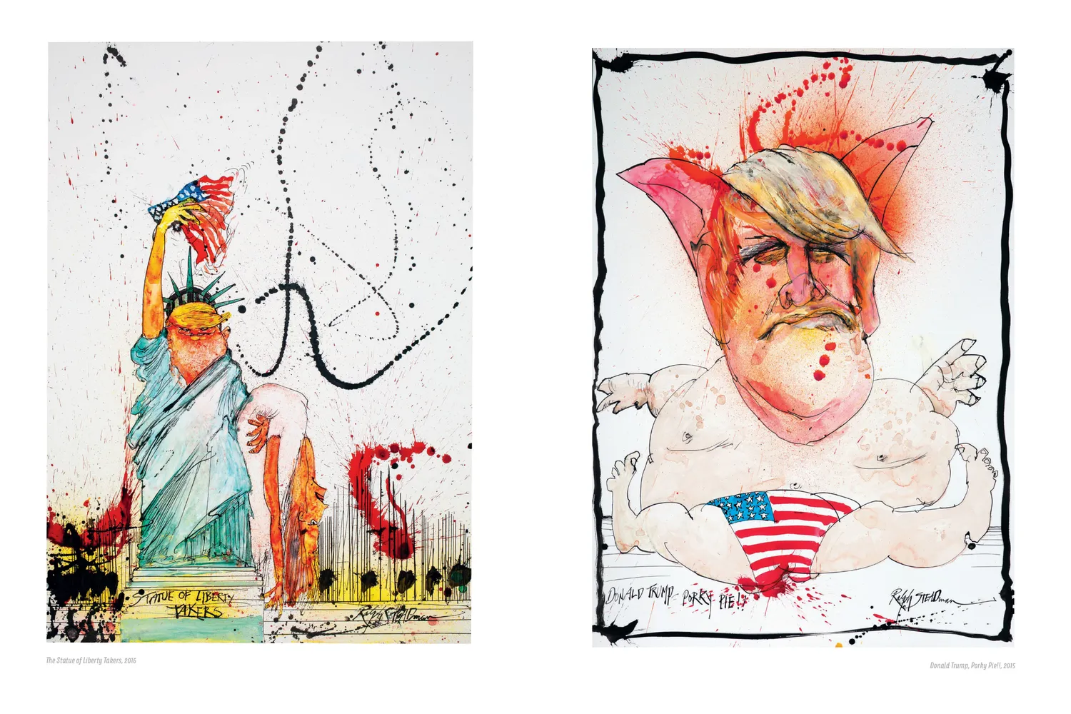 Games Room Ralph Steadman konstbok miniutgåva ink