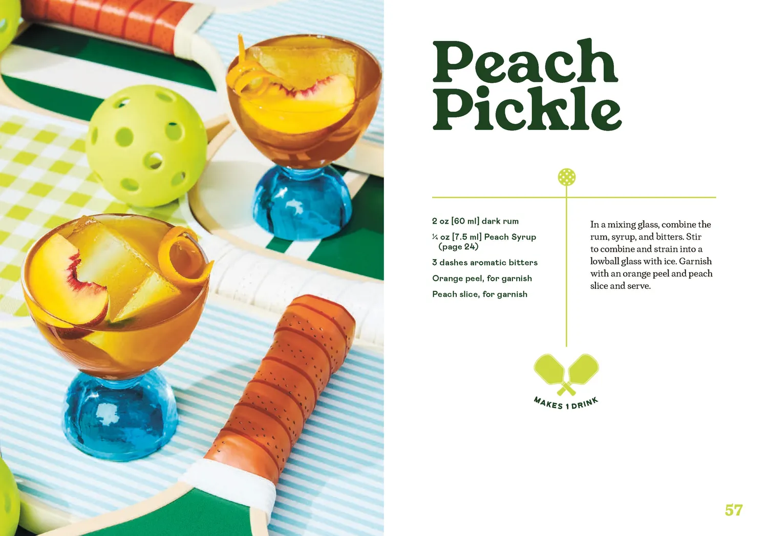 Games Room Dinks and Drinks drinkbok pickleball 42 recept