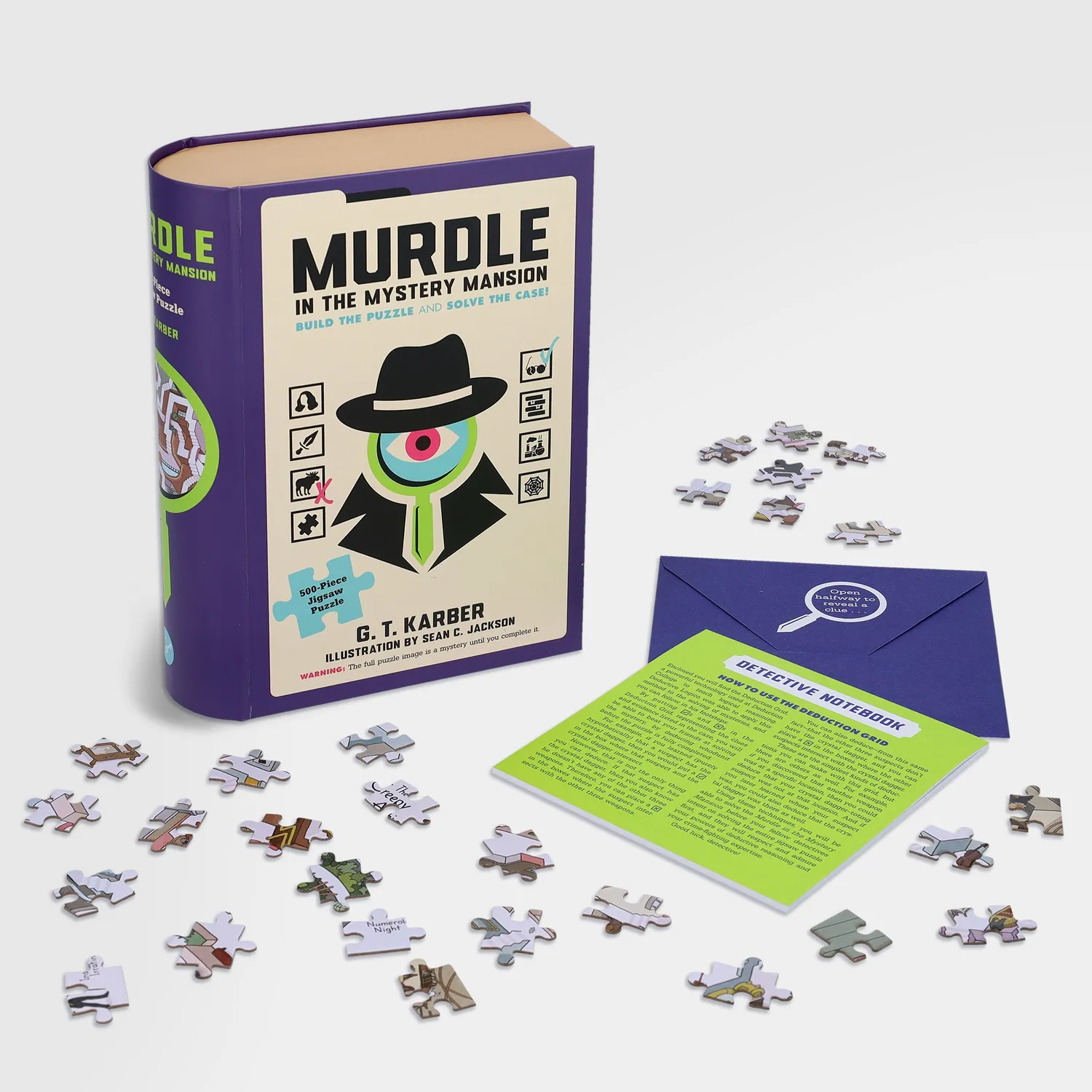 Murdle Mystery Mansion pussel 500 bitar logikmysterium