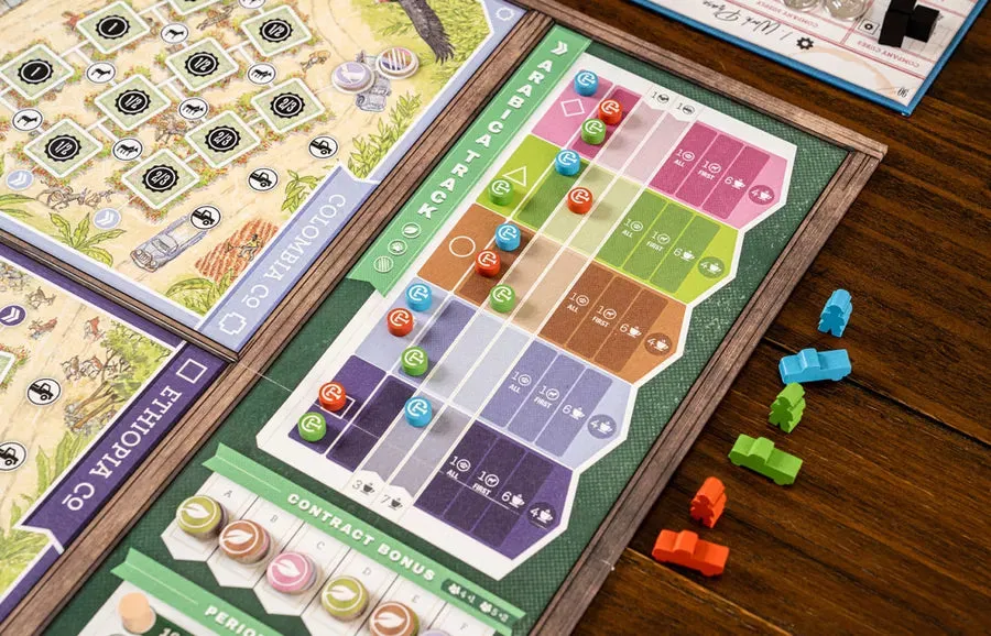Dragon's Lair Coffee Traders strategispel 2-5 spelare tungt
