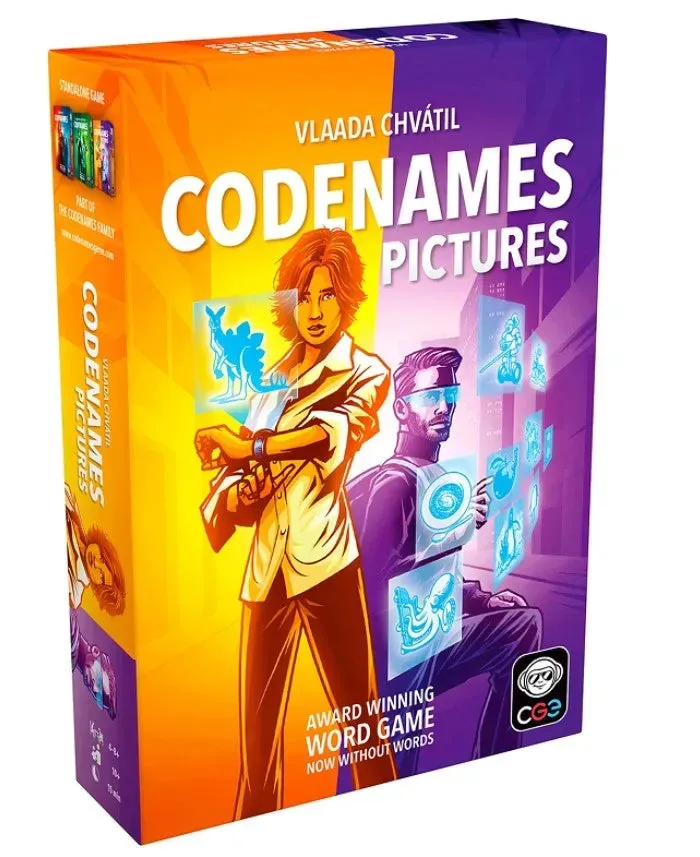 Codenames Pictures 2025 partyspel svenska bilder 2-8 spelare