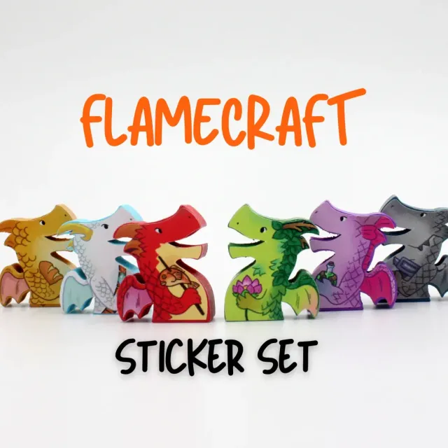 Flamecraft Sticker Set klistermärken spelpjaser
