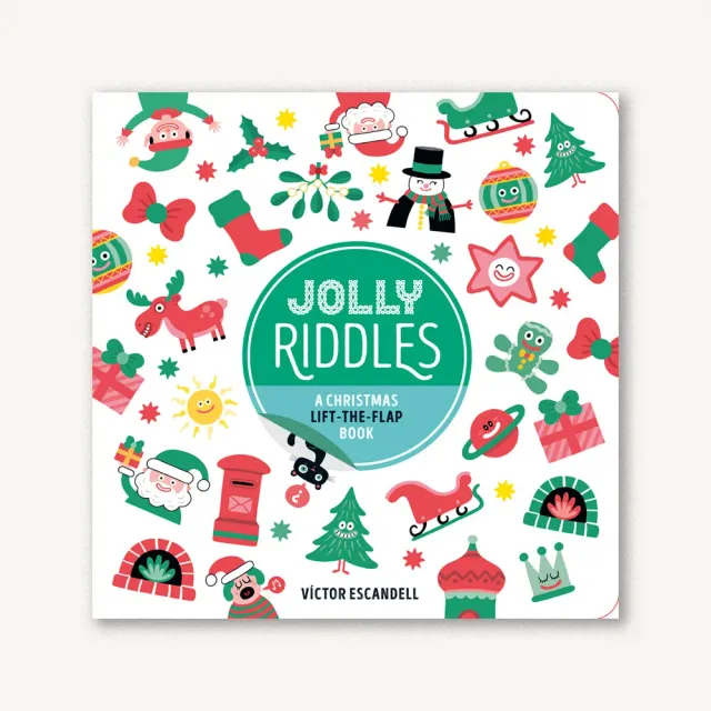 Games Room Jolly Riddles pekbok med flikar jul