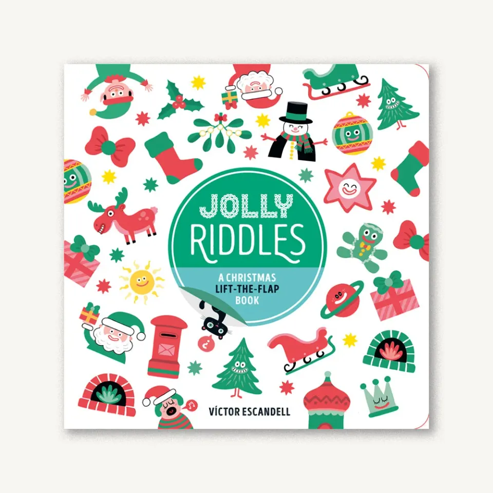 Games Room Jolly Riddles pekbok med flikar jul