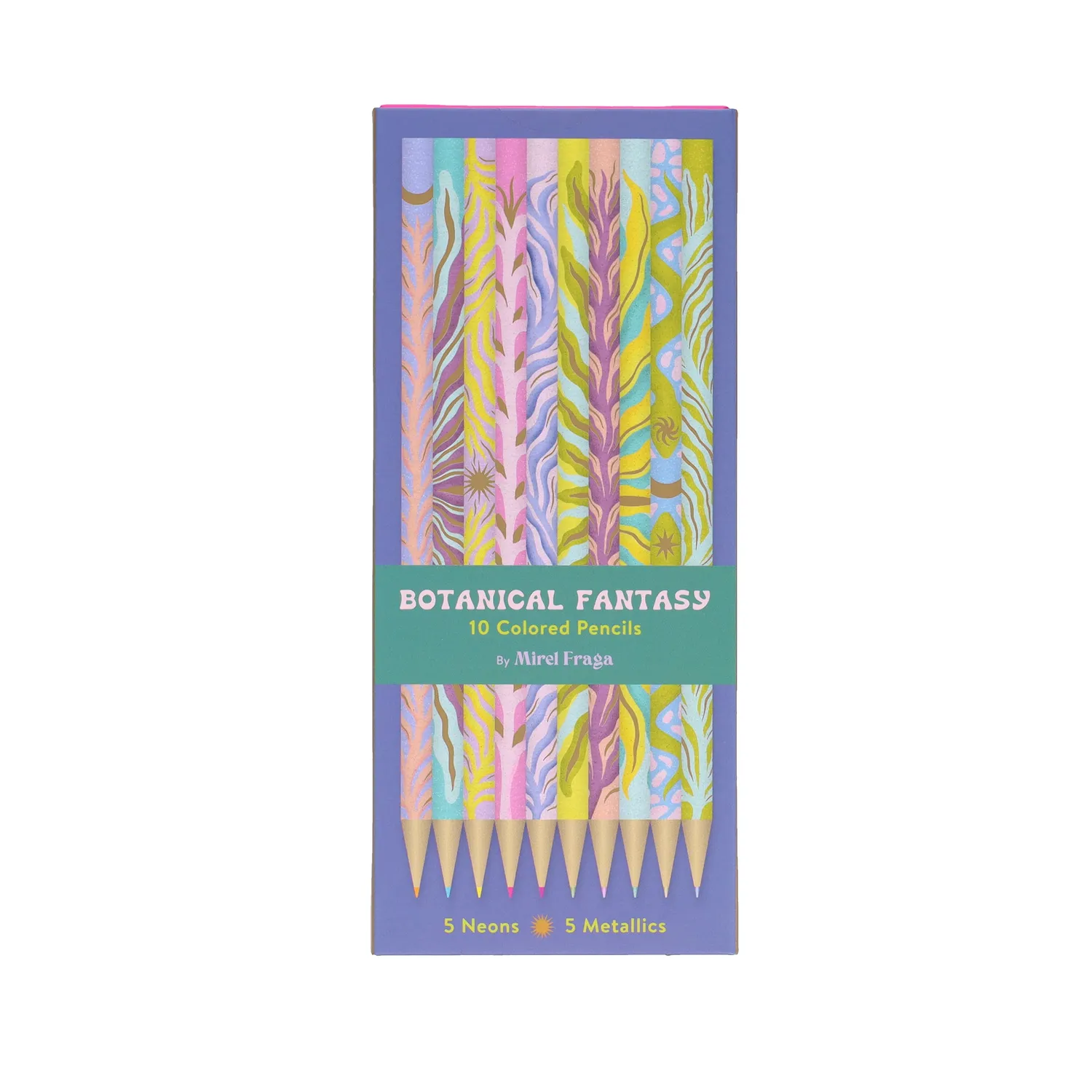 Games Room Botanical Fantasy färgpennor 10-pack neon