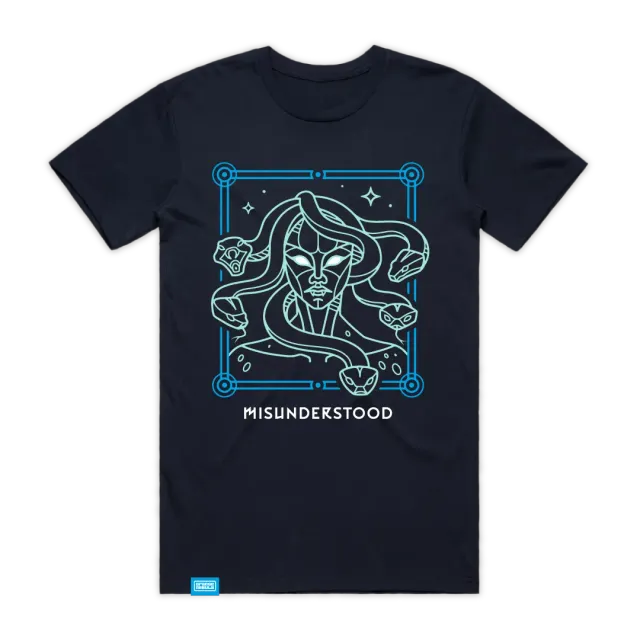 Orange Nebula Misunderstood Medusa t-shirt S-4XL tryck