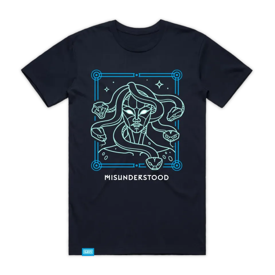 Orange Nebula Misunderstood Medusa t-shirt S-4XL tryck