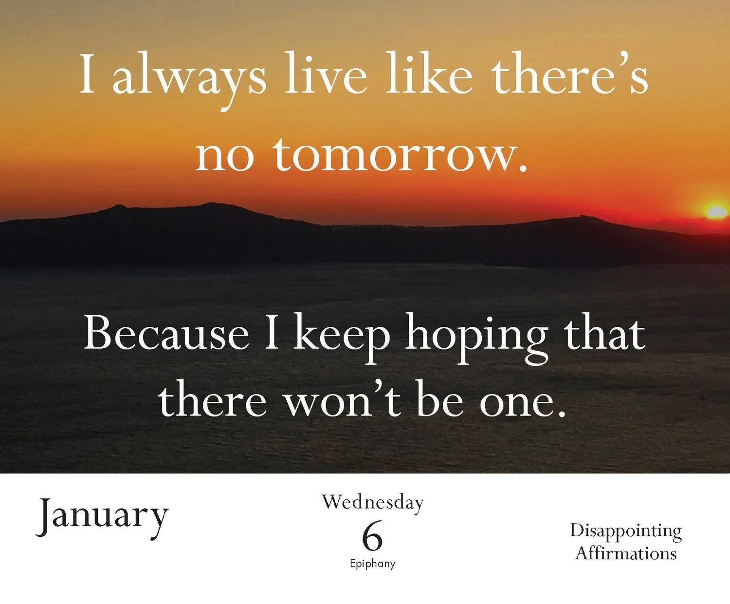 Games Room Disappointing Affirmations dagkalender 2027