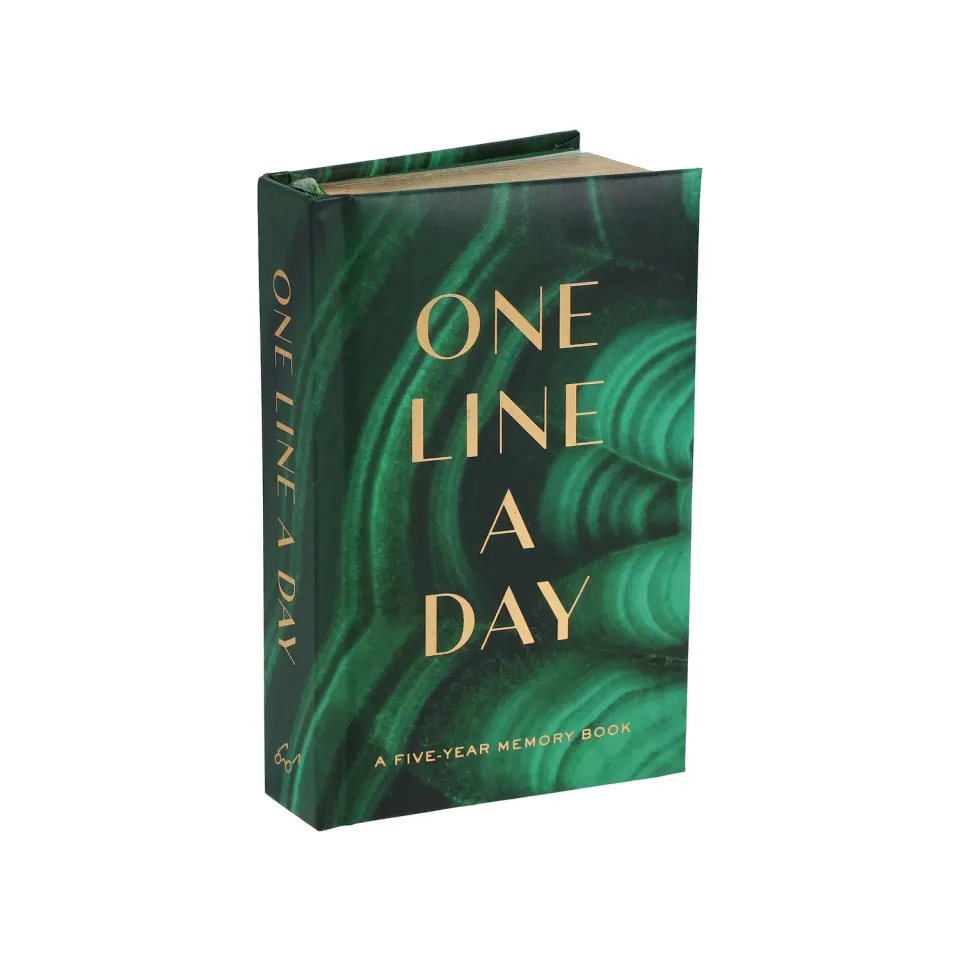 Games Room One Line a Day Malachite Green dagbok