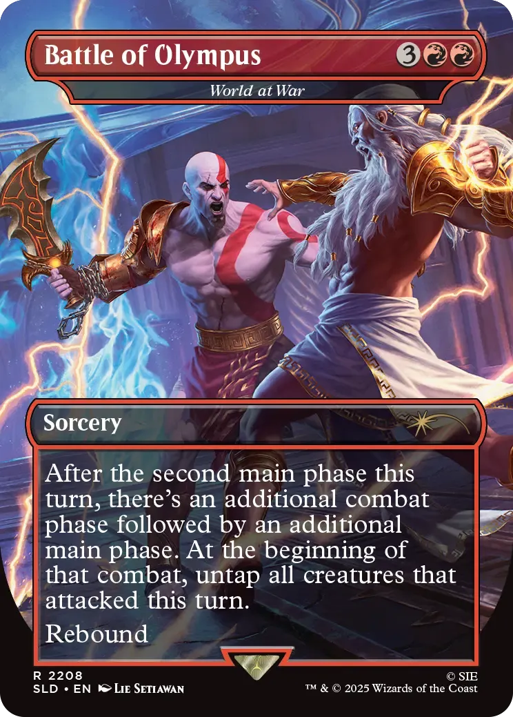 Magic Secret Lair x God of War Greek kortset Kratos