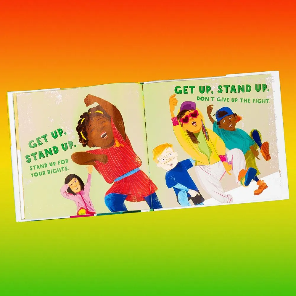 Games Room Get Up Stand Up barnbok Bob Marley 6–8 år