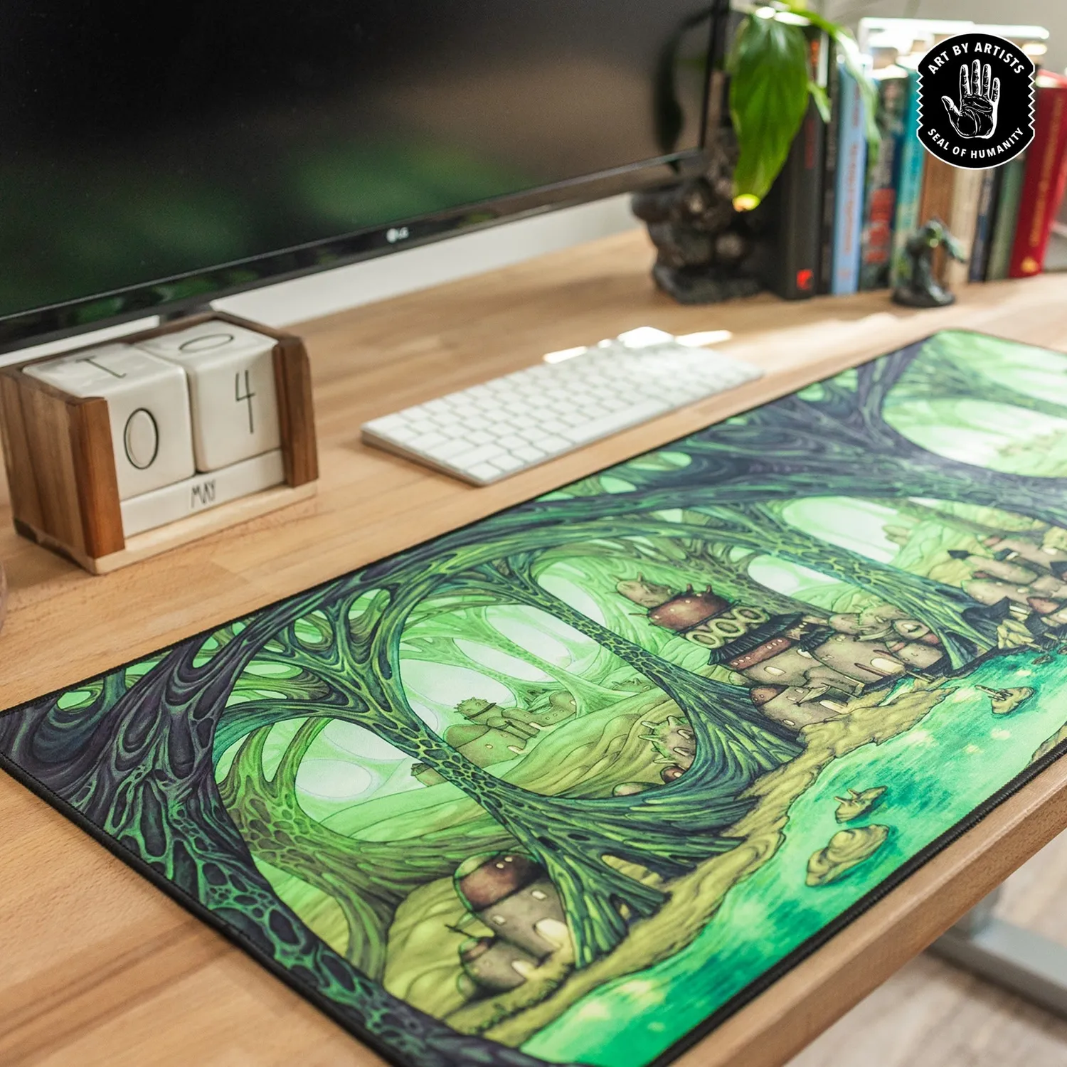 Orange Nebula Curator Arcane Landscapes The Caverns spelmatta 81 cm