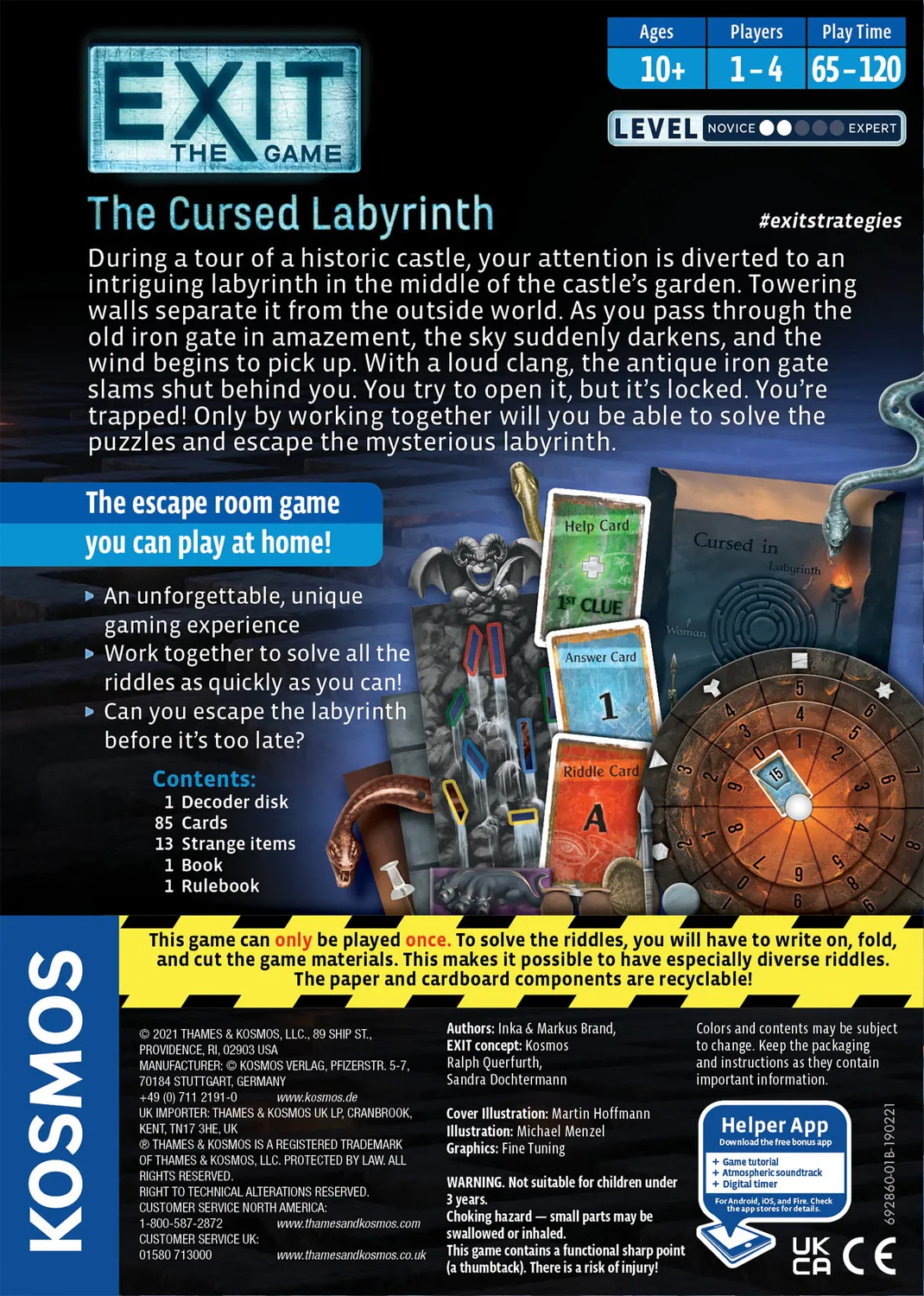 Kosmos EXIT Cursed Labyrinth escapespel nivå 2