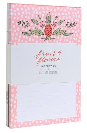 Games Room Fruit & Flowers anteckningsblock 2-pack