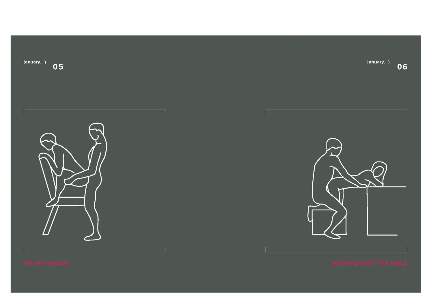 Position of the Day Revised bok 366 ställningar par present