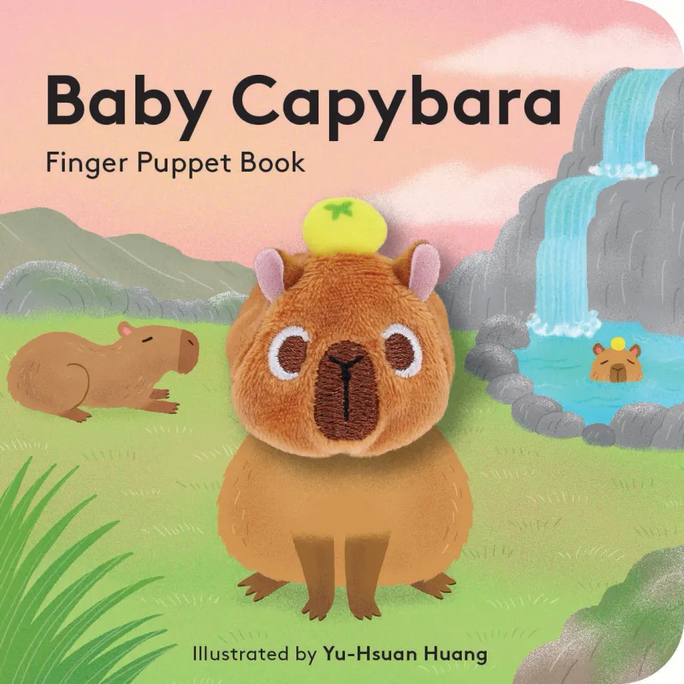 Games Room Baby Capybara pekbok fingerdocka bebis