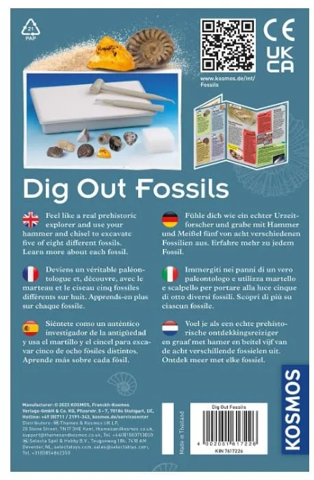 Kosmos Dig Out Fossils grävset fossil 7 år