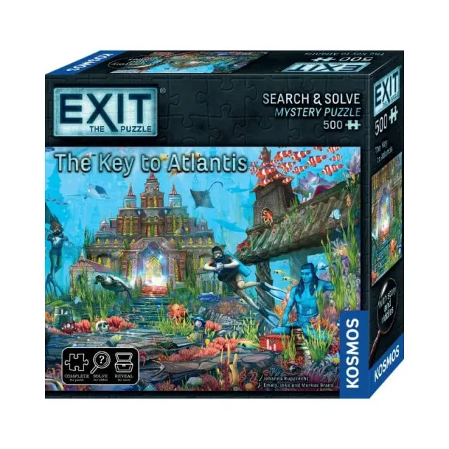 Kosmos EXIT Puzzle The Key to Atlantis pusselspel 7 gåtor