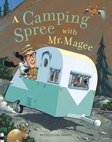 Chronicle Books Mr Magee Camping Spree bilderbok rim