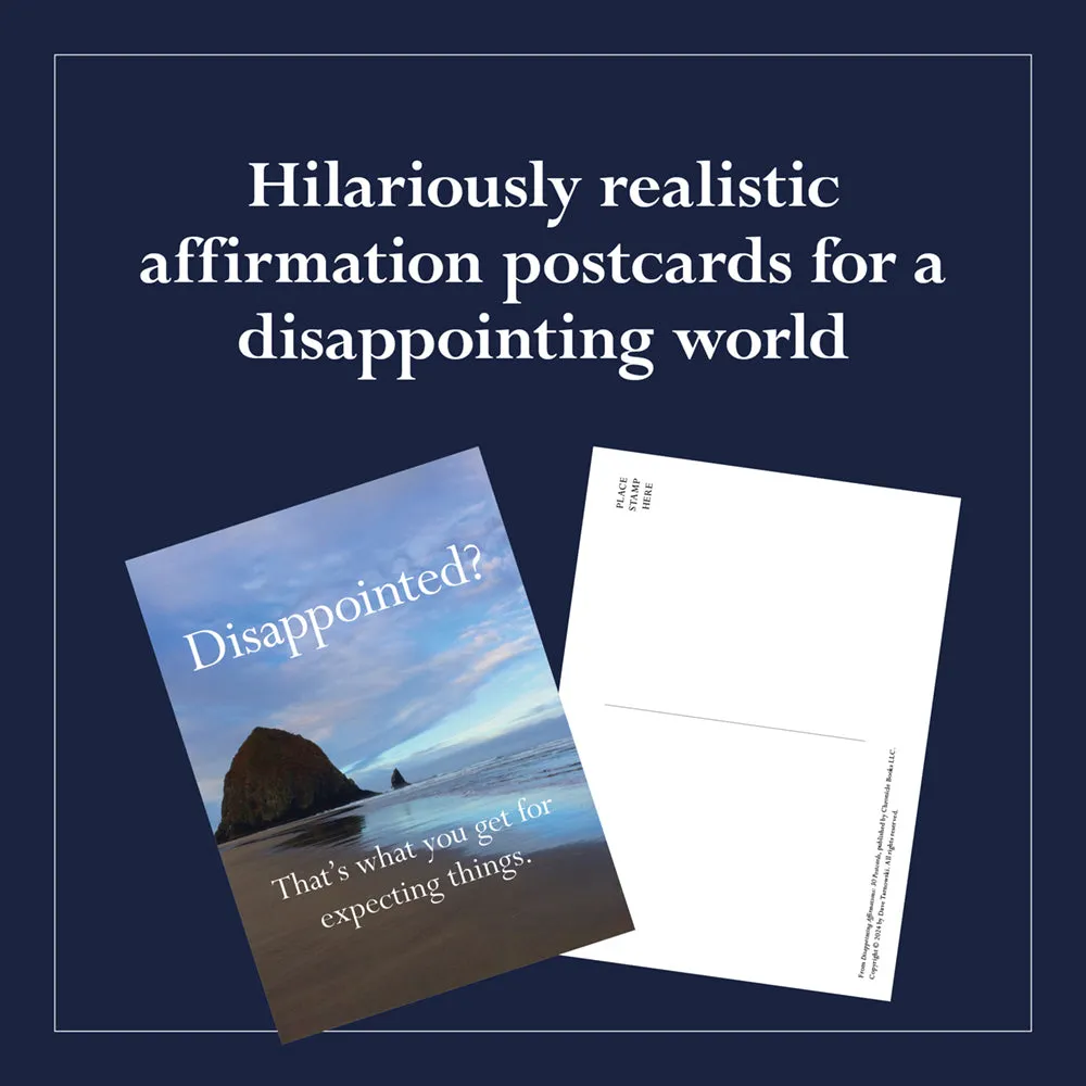 Games Room Disappointing Affirmations 30 Postcards vykort 30-pack sarkastiska