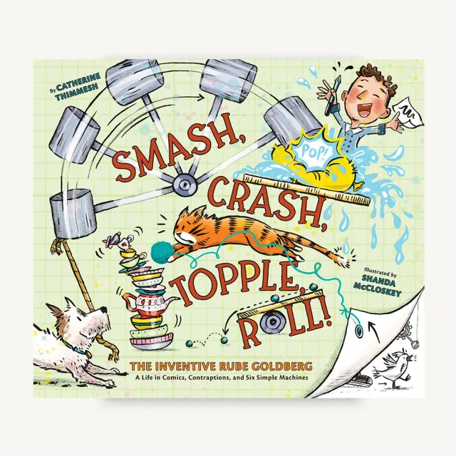Games Room Smash, Crash, Topple, Roll! bilderbok Rube Goldberg
