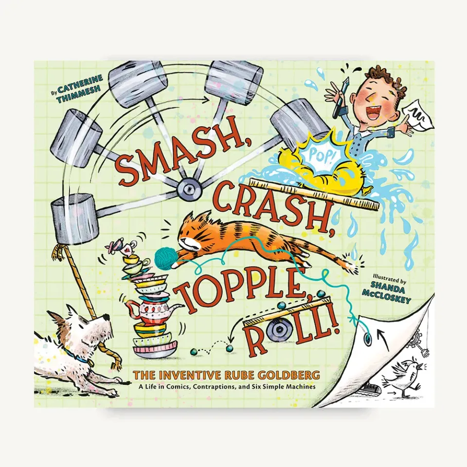 Games Room Smash, Crash, Topple, Roll! bilderbok Rube Goldberg