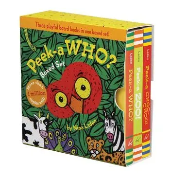 Games Room Peek-a Who Box pekböcker baby 3-pack
