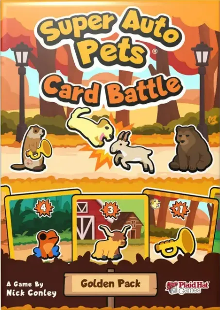 Super Auto Pets Card Battle Golden Pack kortspel 2 spelare