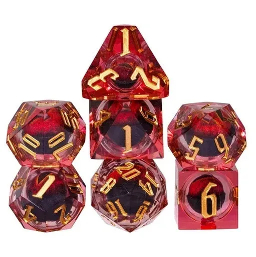 Dragon's Lair A Role Playing Dice Set Red Eye Liquid Core tärningsset