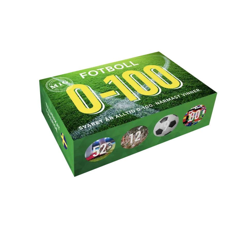 Playmig Mini 0-100 Fotboll frågespel 175 frågor