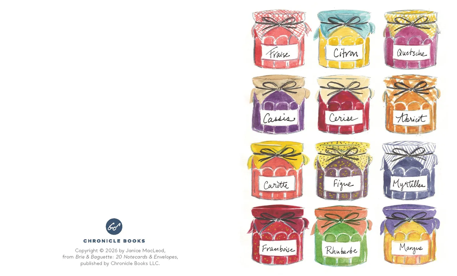 Games Room Brie & Baguette Notes kortset 20-pack