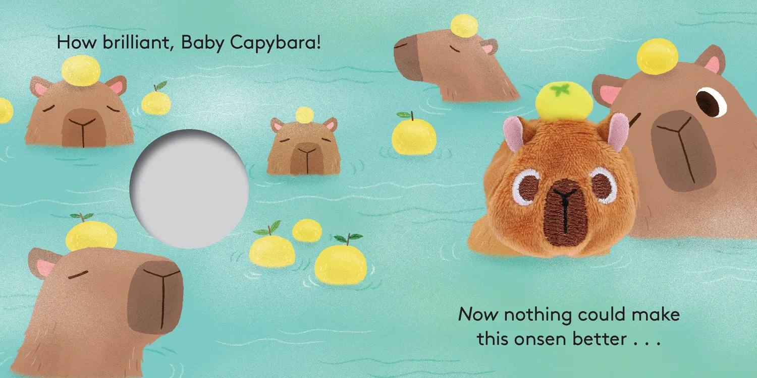 Games Room Baby Capybara pekbok fingerdocka bebis
