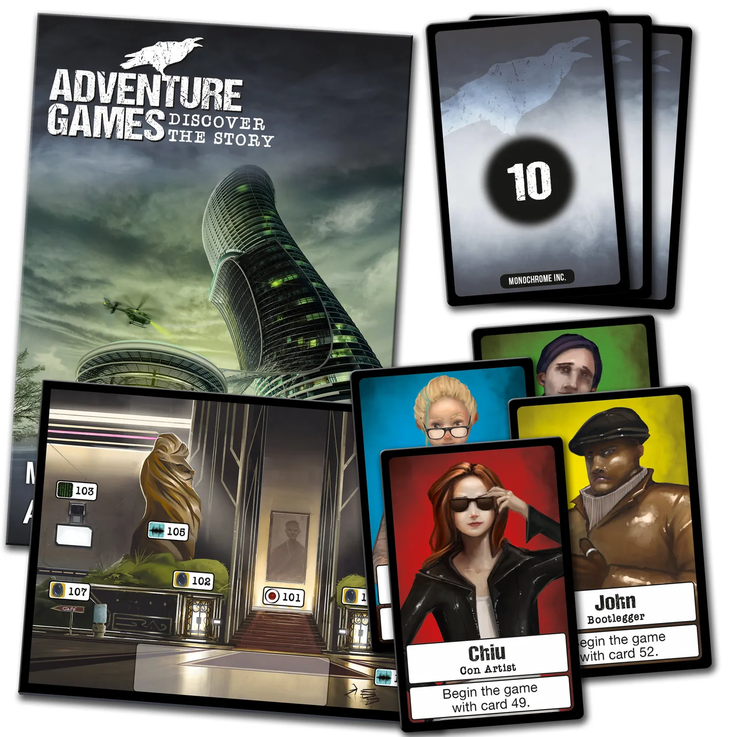 Kosmos Adventure Games Monochrome Inc äventyrsspel 16+