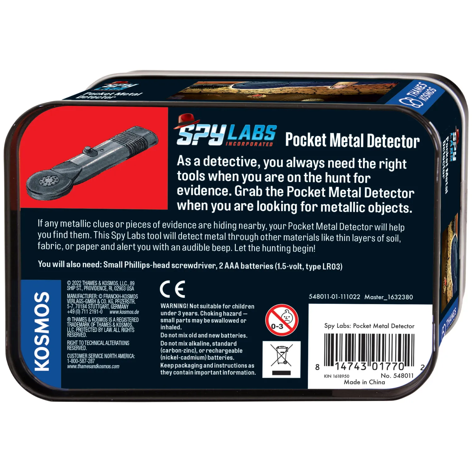 Kosmos Spy Labs Pocket Metal Detector metalldetektor