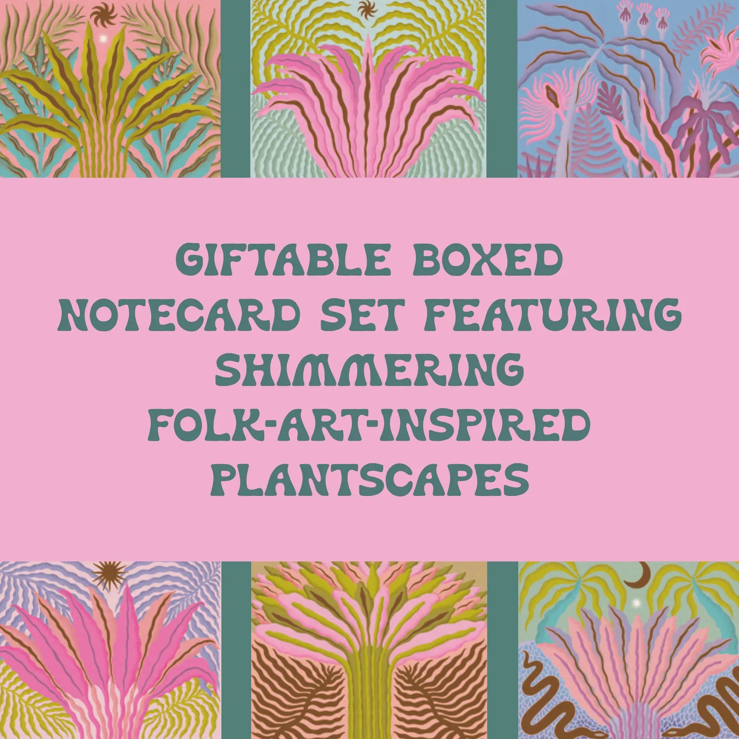 Games Room Botanical Fantasy Notes kortset 10-pack blommor