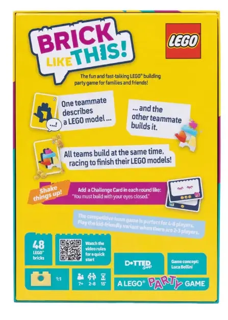 Dragon's Lair Brick Like This! sällskapsspel lag 7 år