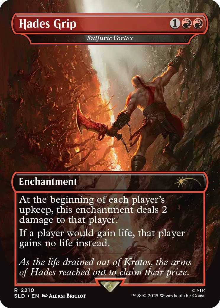 Magic Secret Lair x God of War Greek kortset Kratos