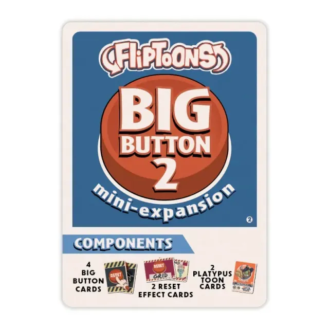 Fliptoons Big Button 2 mini-expansion Platypus kortspel