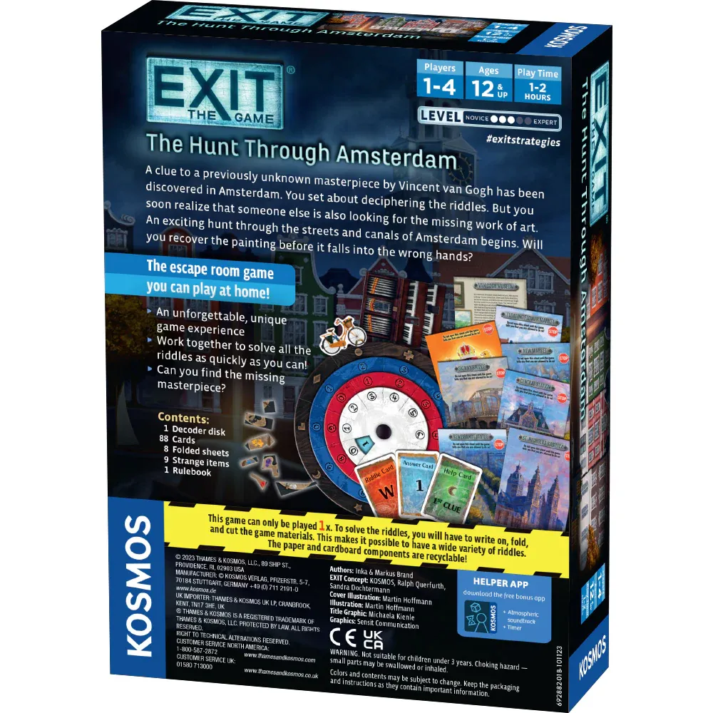 Kosmos Exit Hunt Through Amsterdam escape room spel
