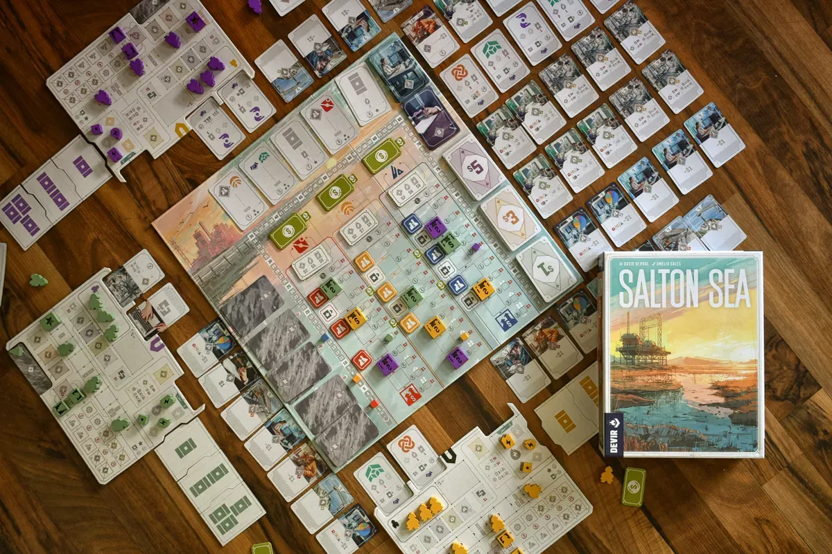 Kosmos Salton Sea brädspel 1-4 spelare strategi