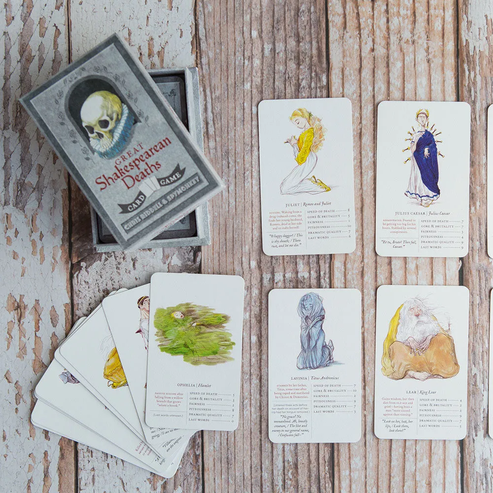 Games Room Great Shakespearean Deaths kortspel partyspel