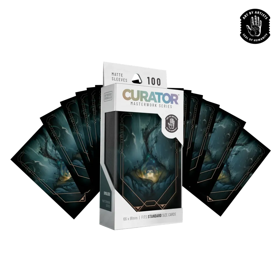 Orange Nebula Curator Smolder kortskydd 66x91 100-pack